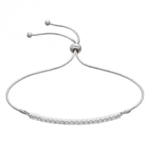 Image of Bar Toggle Bracelet with White Zirconia B5309C