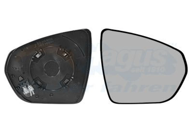 Image of VAN WEZEL Wing mirror glass VAN WEZEL 4084838