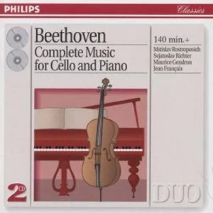 image of Ludwig Van Beethoven - COMPLETE CELLO & PIANO MUSIC by Ludwig van Beethoven CD Album