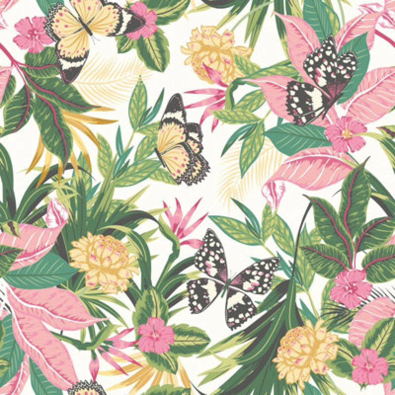 Image of Hoopla Walls Paradise Flamingo Smooth Matt Wallpaper