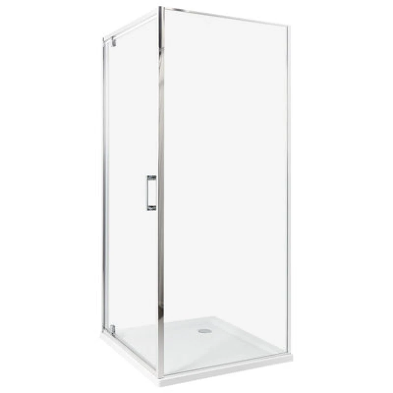 Image of Beliani Shower Enclosure Darli 800 X 800 X 1850 mm Silver