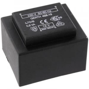 Image of PCB mount transformer 1 x 230 V 2 x 4.50 V AC 5.60 VA 622 mA