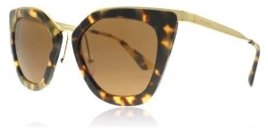 Image of Prada PR53SS Sunglasses Medium Havana 7S06N0 52mm