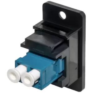 image of TUK Ltd KOLSMDXBpm Fibre F2F Low Profile PanelMount Coupler LC2LC ...