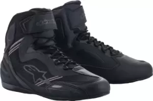 Image of Alpinestars Faster 3 Rideknit Motorcycle Shoes, black-grey, Size 40 41, black-grey, Size 40 41