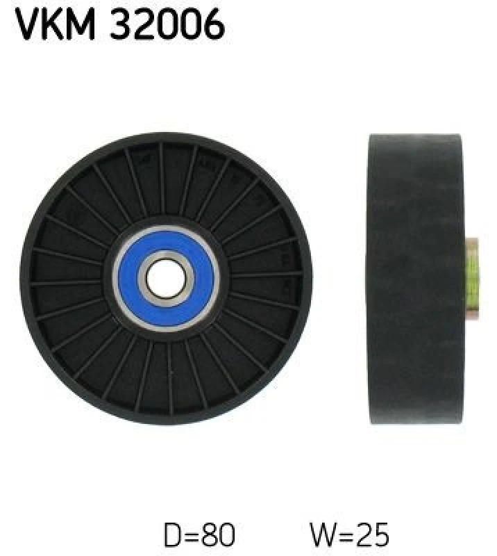 Image of SKF Deflection / guide pulley, V-ribbed belt SKF VKM 32006
