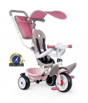 image of Smoby Baby Balade 3-in-1 Trike Ride On - Pink