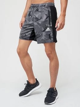 image of adidas Jungle Camo Shorts - Grey, Size S, Men