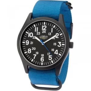 image of Mens Pilot Style watch Canvas Strap Watch