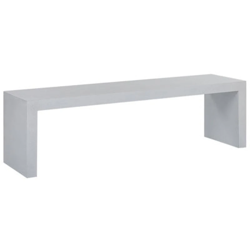 Image of Beliani Garden Bench Taranto 150 Cm Concrete White