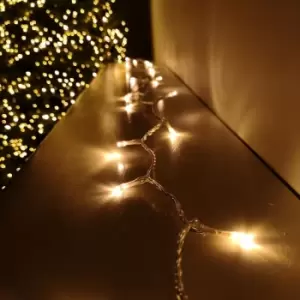 Image of Samuel Alexander - 200 LED 16m Premier Christmas Outdoor Lights Timer Clear Cable in Vintage Gold