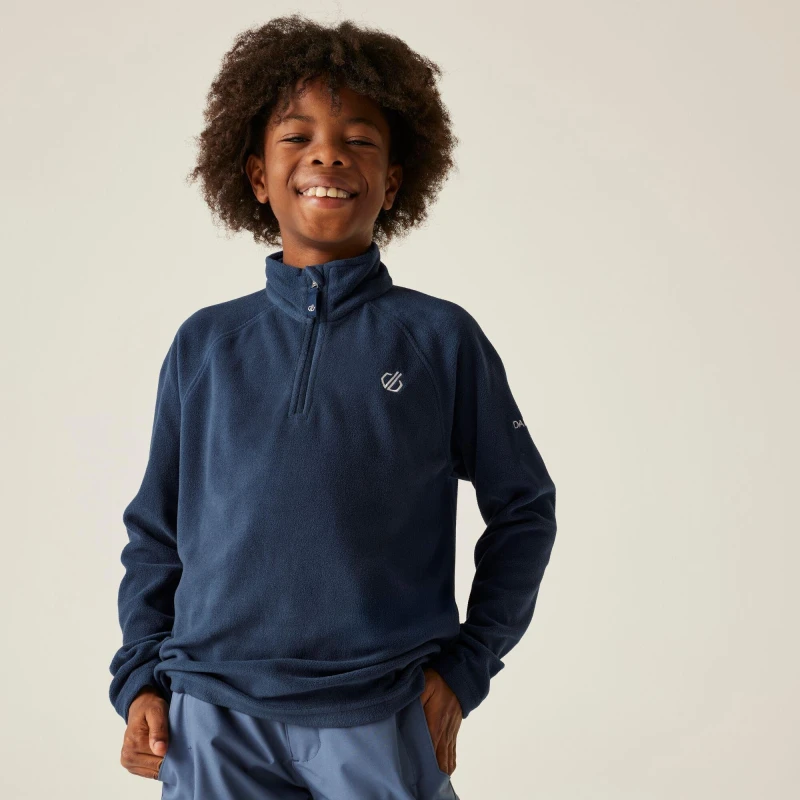 Image of Dare 2b Girls Freehand Half Zip Warm Fleece Jacket Sweater 13 Years- Chest 30' (76cm) MoonLight Denim DKA357-ZV7-13