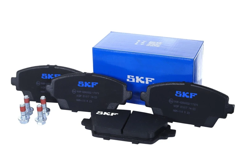 Image of SKF VKBP 81017 Brake pad set not prepared for wear warning indicator Brake Pad Set,disc brake (402)