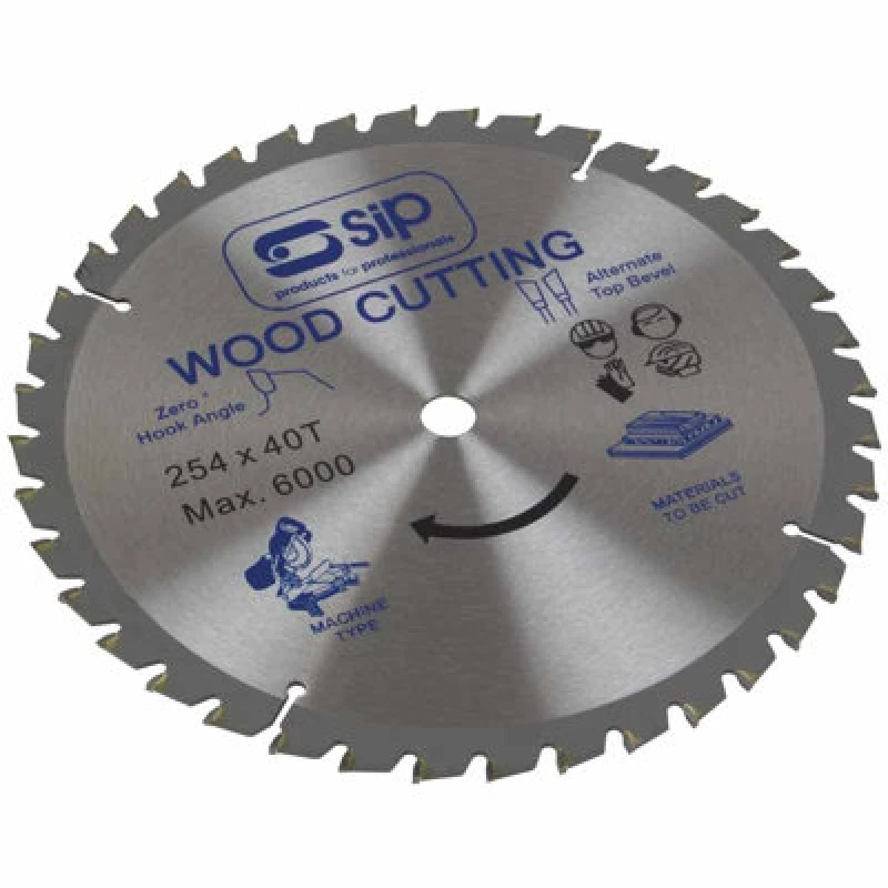 Image of Sip 254mm X 25.4mm Tct 40T Circular Saw Blade