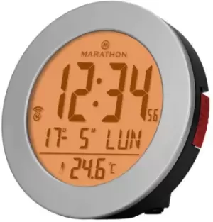 Image of Marathon Clock Atomic Alarm silver