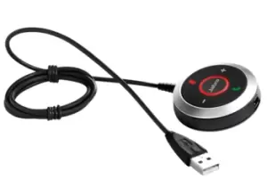 Image of Evolve 80 Link MS - Audio - Wired - Press buttons - Black - Silver
