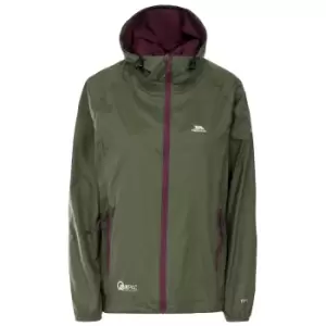 Image of Trespass Womens/Ladies Qikpac Waterproof Packaway Shell Jacket (M) (Moss)