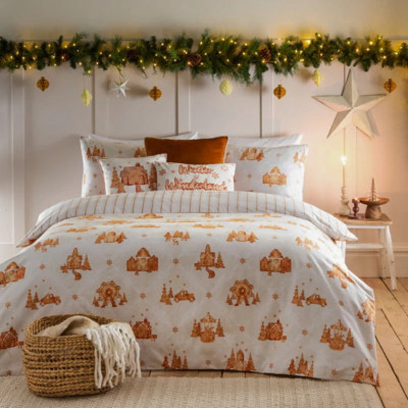 Image of Furn furn Cotton Brushed Gretel White Bedding Set - Single