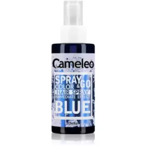 image of Delia Cosmetics Cameleo Spray & Go Coloring Hairspray Shade Blue 150ml