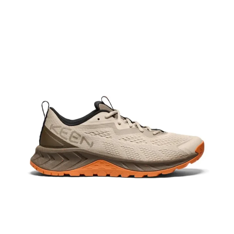 Image of Keen Versacore Speed Textile Synthetic Mens Outdoor Trainers - Plaza Taupe Gold Flame - Size:UK 8