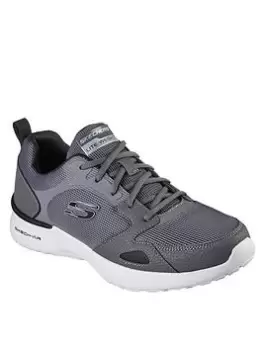 Image of Skechers Skech-air Dynamight Memory Foam Lace Up Trainer, Charcoal, Size 10, Men