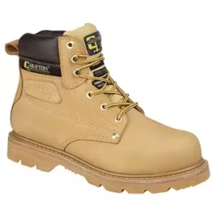 Image of Grafters Mens Gladiator Safety Boots (10 UK) (Honey) - Honey