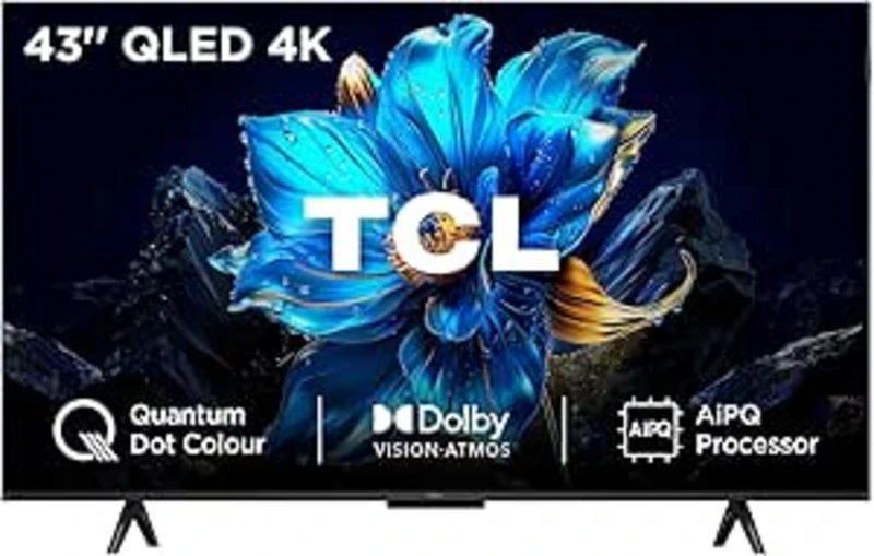 Image of TCL 43" 43P7K-UK Smart 4K Ultra HD HDR QLED TV