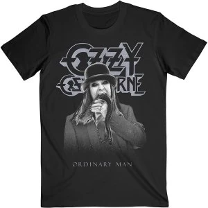 image of Ozzy Osbourne - Ordinary Man Snake Ryograph Unisex Large T-Shirt - Black