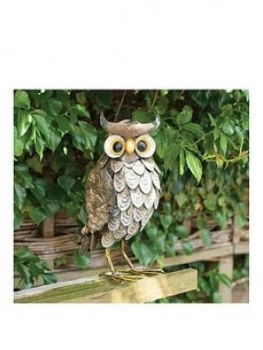 image of La Hacienda Decorative Steel Wise Owl