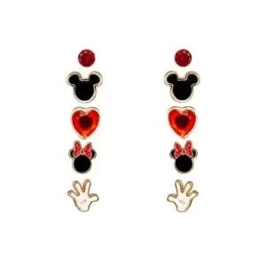 image of Disney Mickey and Minnie Mouse 5 Piece Stud Earring Set