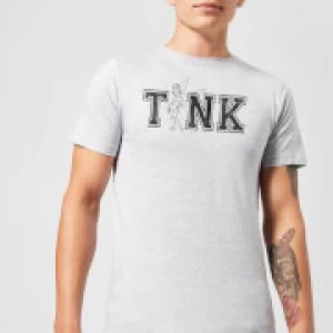 image of Disney Peter Pan Tinkerbell Mens T-Shirt - Grey - 3XL