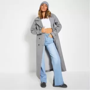 I Saw It First Double Breasted Formal Coat - Grey