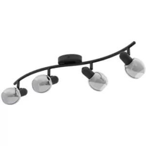 image of Netlighting Pollica 4 Lamp Spotlight Bar Black