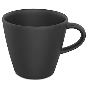 Image of Villeroy & Boch Manufacture Rock Espresso Cup, Black/Grey, 8.5x6.5x6cm