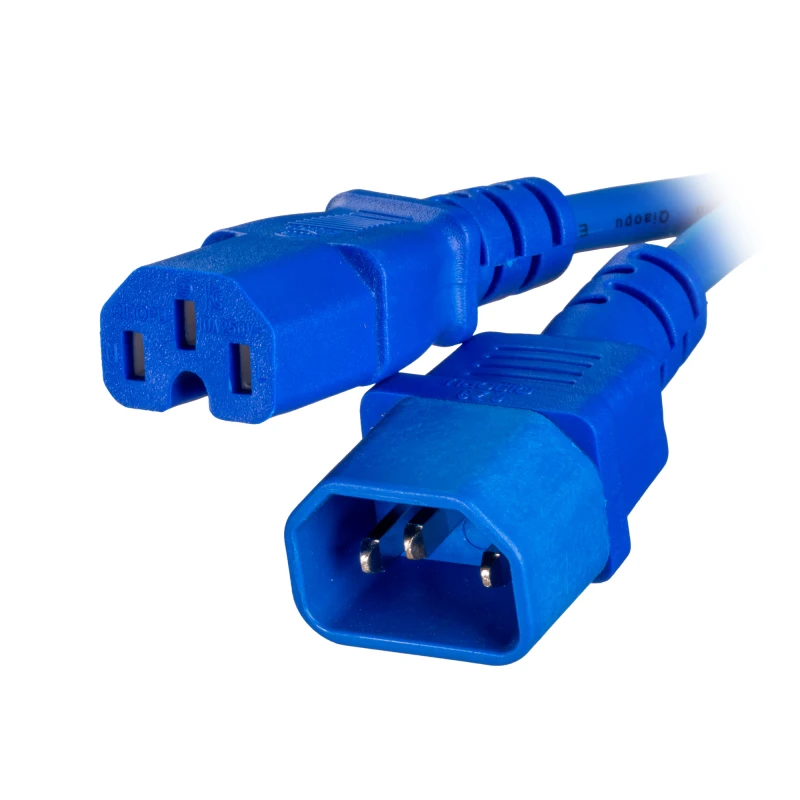 Image of Cablenet 42-2998 power cable Blue 1m C14 coupler C15 coupler