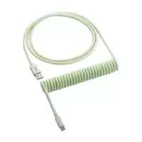 Image of CableMod Classic Coiled Keyboard Cable USB A to USB Type C 150cm - Lime Sorbet