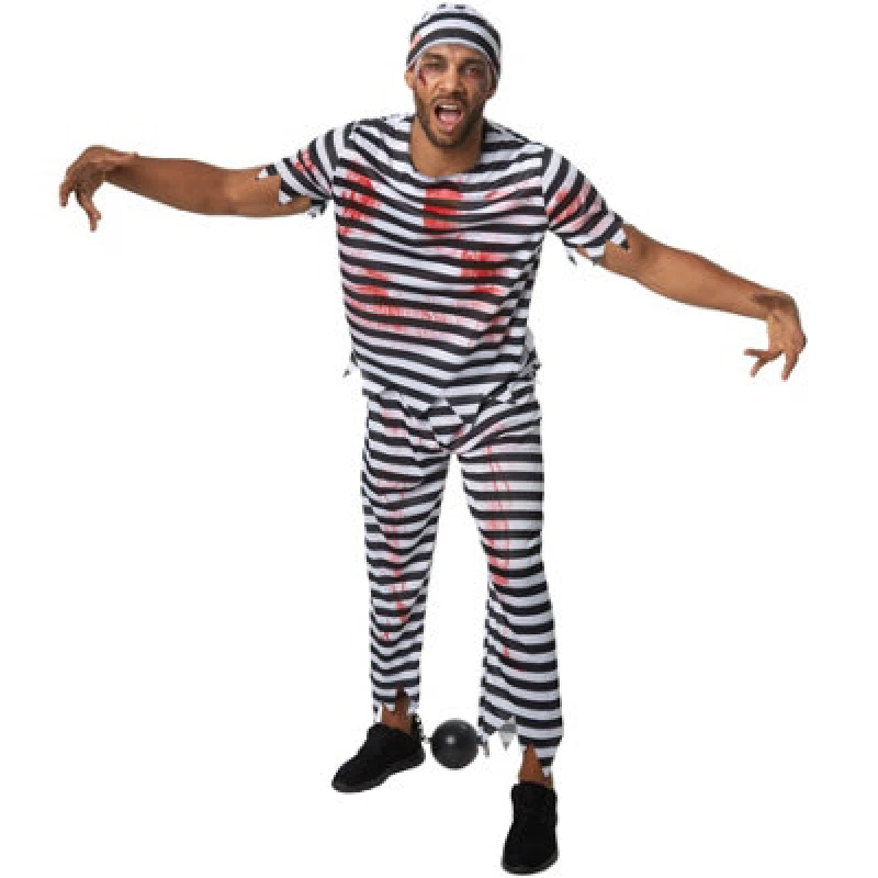 Image of Tectake Scary Jailbird 302280 - Black/white S