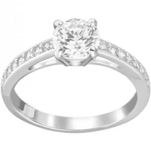 Image of Ladies Swarovski Stainless Steel Size L.5 Attract Ring 52