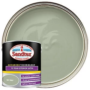 image of Sandtex 10 Year Exterior Satin Paint Bay Tree 2.5L