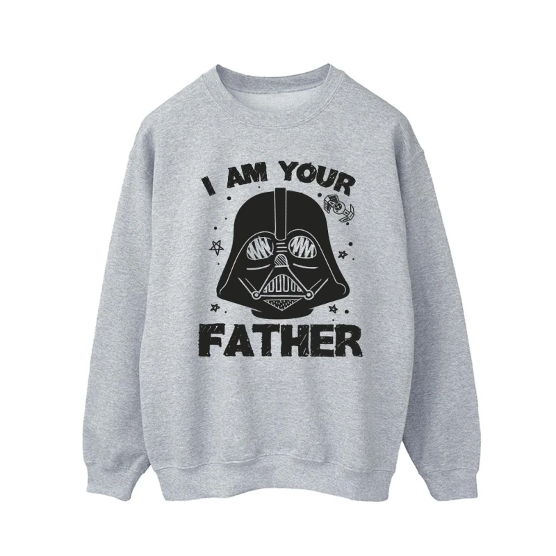 Image of Star Wars Star Wars Men I Am Your Father Sweatshirt in Grey Size: Small Grey S Male 5063376554732