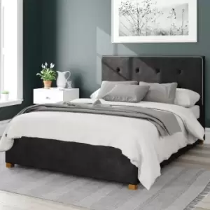 Image of Aspire Presley Ottoman Bed, Kimyo Linen Charcoal King