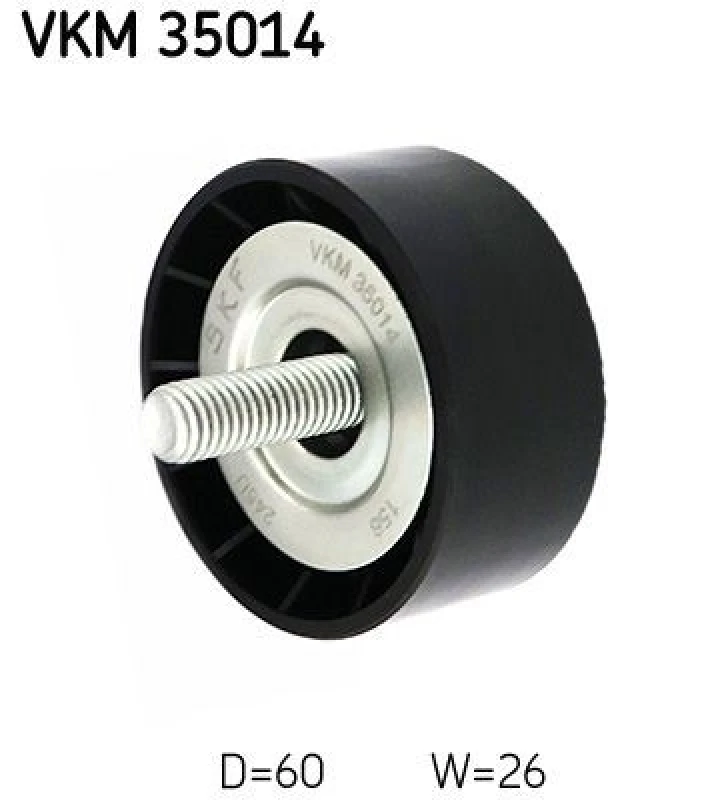Image of SKF VKM 35014 Idler Pulley Deflection/Guide Pulley,v-ribbed belt (312)