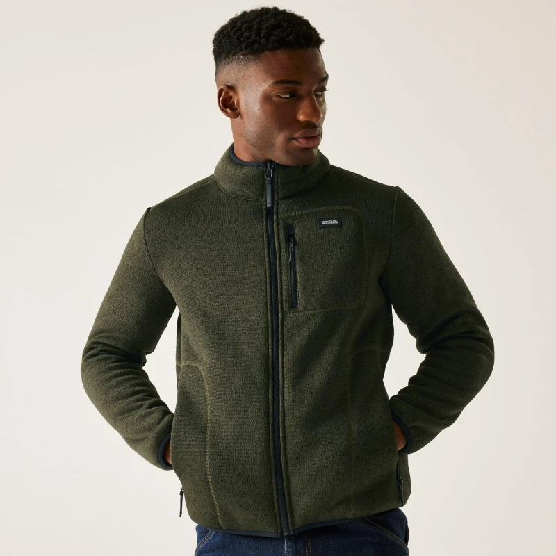 Image of Regatta Regatta Men Barlee Full-Zip Insulating Active Fleece in Green Size: 4X-Large Green 4XL Male 5063516103110
