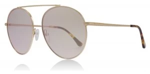 image of Tom Ford Simone Sunglasses Shiny Rose Gold 28G 58mm