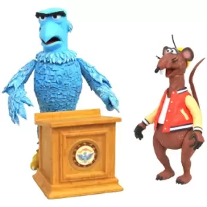 Image of Diamond Select Muppets Deluxe Action Figure 2-Pack - Sam The Eagle & Rizzo The Rat