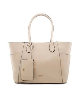 image of Dune London Dellenia Large Stitch Detail Shopper - Ecru