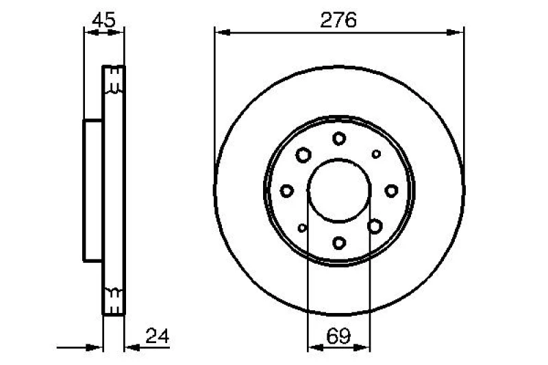 Image of Brake disc Bosch 0 986 479 140