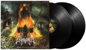 image of Enthroned Prophecies of pagan fire LP black