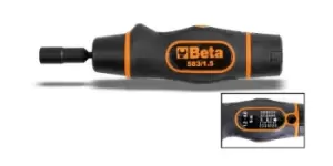 image of Beta Tools 583 Slip-Torque Driver Accuracy: ±6% Graduated for RH Use 0.3-1.5Nm