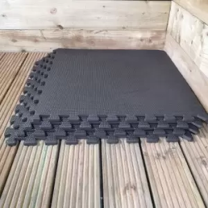 Image of Samuel Alexander 8 Piece EVA Foam Floor Protective Tiles / Mats 60x60cm Each Set For Gyms, Garages, Camping, Kids Play Matting, Hot Tub Flooring Mats